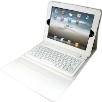 2Cool Portfolio Case with Keyboard for iPad 2 / New iPad, White