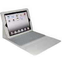 2Cool 2C-TCK02C-WH Portfolio Case w/Bluetooth Keyboard for iPad 2 / New iPad, White
