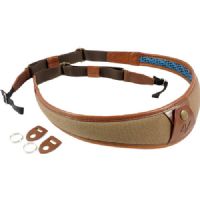 4V Design ALA Canvas and Leather Camera Neck Strap with Universal Fit (Brown/Brown)