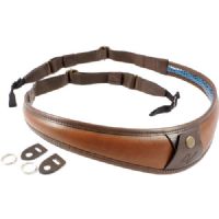 4V Design ALA Top Leather Camera Neck Strap with Universal Fit (Brown/Brown)