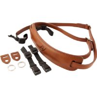 4V Design Medium Leather Lusso Mirrorless Camera Neck Strap (Brown/Brown)