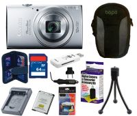 Canon Elph 170 64GB Camera Kit, Silver