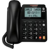AT&T CL2940BK Corded Telephone with Large Tilt Display