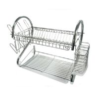 Better Chef DR-16 2-Tier Dish Rack, 16-Inch, Chrome