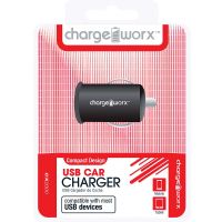 Chargeworx USB Car Charger, Black