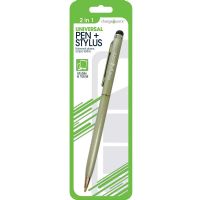 Chargeworx Stylus 2in1 Pen & Stylus, Silver