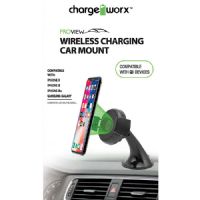 Chargeworx CX9977BK Wireless Charging Car Mount
