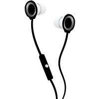 Coby Tangle Free Stereo Earbuds, Black