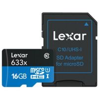 Crucial LSDMI16GBBNL633A 16GB Lexar 633x micro SHDC SDX