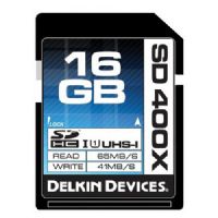 Delkin Devices 16GB SDHC 400X Secure Digital Memory Cards, Rated 400X - 65MB/s Read, 41MB/s Write