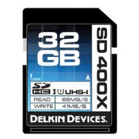 Delkin Devices 32GB SDHC 400X Secure Digital Memory Cards, Rated 400X - 65MB/s Read, 41MB/s Write