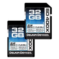 Delkin Devices 32GB SDHC 400X 2 Pack Secure Digital Memory Cards, Rated 400X - 65MB/s Read, 41MB/s Write