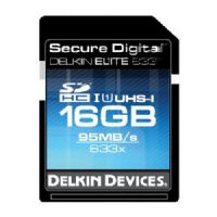 Delkin Devices 16GB SDHC Elite633X Elite633TM Secure Digital Memory Cards, Rated 633X - 95MB/s Read, 80MB/s Write