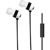Delton DEHFH100WH In-Ear Headphones with Mic, White