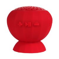 Digital Treasures 09257-PG Lyrix JIVE Water Resistant Bluetooth Speaker (Red)