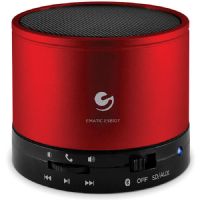 Ematic ESB107RD Bluetooth Wireless Speaker & Speakerphone, Red