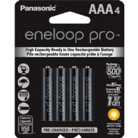 ENELOOP BK4HCCA4BA Pro AAA New High Capacity Ni-MH Pre-Charged Rechargeable Batteries, 4 Pack