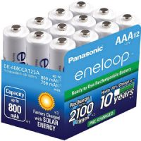 ENELOOP BK4MCCA12S AAA 2100 Cycle Ni-MH Pre-Charged Rechargeable Batteries, 12 Pack