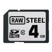 Hoodman RAWSDHC4GBST RAW STEEL 4GB SHDC Class 10 Memory Card