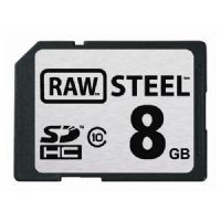 Hoodman RAWSDHC8GBST RAW STEEL 8GB SHDC Class 10 Memory Card