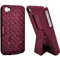 Hype HY1103PK Swivel Holster Case with Kickstand For iPhone 4/4S, Pink