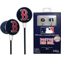 iHip MLF10169BS MLB Earbuds, Boston Red Sox