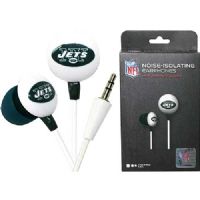 iHip NFF10200NYJ NFL Earbuds, New York Jets
