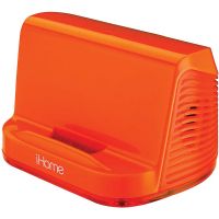iHome Portable Stereo Speaker System, Neon Orange