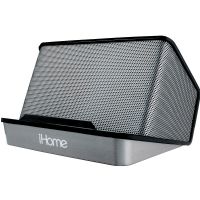 iHome Portable Rechargeable Stereo Speaker with Aux-In, Black