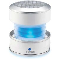 iHome Rechargeable Color Changing Mini Speaker, White