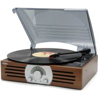 Jensen 3-Speed Stereo Turntable with AM/FM Radio