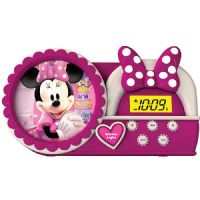 KID MM346 DESIGNS Minnie Bowtique Night Glow Alarm Clock