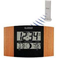 La Crosse WS-8117U-IT-OAK LC Atomic Digital Wall Clock