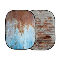 Lastolite LL LB5713 Urban Collapsible 1.5 x 2.1m Rusty Metal/Plaster Wall