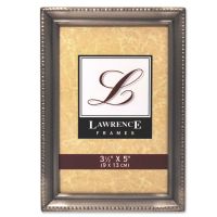 Lawrence Frames  Antique Pewter 3.5x5 Picture Frame - Beaded Edge Design