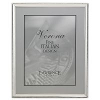 Lawrence Frames  Polished Silver Plate 8x10 Picture Frame - Bead Border Design