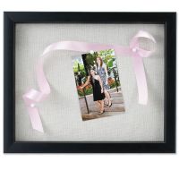 Lawrence Frames  11x14 Black Shadow Box Frame - Linen Inner Display Board