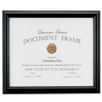 Lawrence Frames  185081 Black Document 8.5x11 Picture Frame