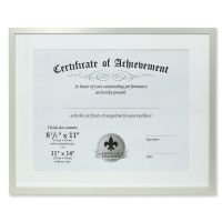 Lawrence Frames 11x14 Dual Use Silver Aluminum Document Frame