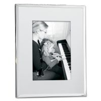 Lawrence Frames  Silver Plated Matted 5x7 Picture Frame