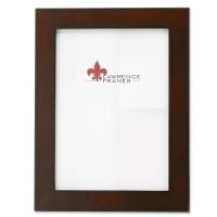 Lawrence Frames  11x14 Walnut Wood Picture Frame - Contemporary Design