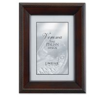 Lawrence Frames 733146 4x6 Weathered Wood with Verdigris Wash Picture Frame