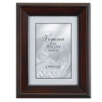 Lawrence Frames  Walnut Wood 5x7 Picture Frame - Tuxedo