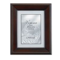 Lawrence Frames  Walnut Wood 8x10 Picture Frame - Tuxedo