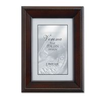 Lawrence Frames  Walnut Wood 8x12 Picture Frame - Tuxedo