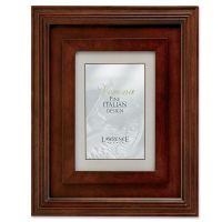 Lawrence Frames  Dimensional Wide Walnut Wood 4x6 Picture Frame