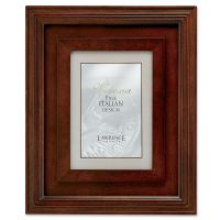 Lawrence Frames  Dimensional Wide Walnut Wood 5x7 Picture Frame