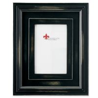 Lawrence Frames  Dimensional Rustic Black Wood 4x6 Picture Frame