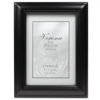 Lawrence Frames 5x7 Black Wood Frame with Domed Top and Dimesional Detail