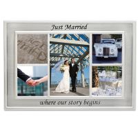 Lawrence Frames   Silver Sentiments - Just Married Collage 5 Collage